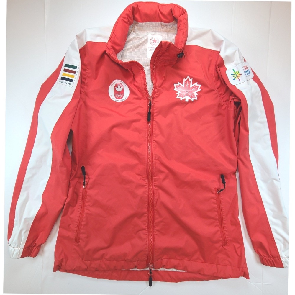 Hudson's Bay Team Canada Lima‎ 2019 Pan Am Games Women S Red Windbreaker Jacket